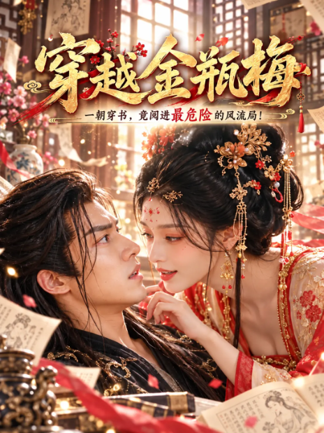 穿越题材短剧海报：穿越金瓶梅